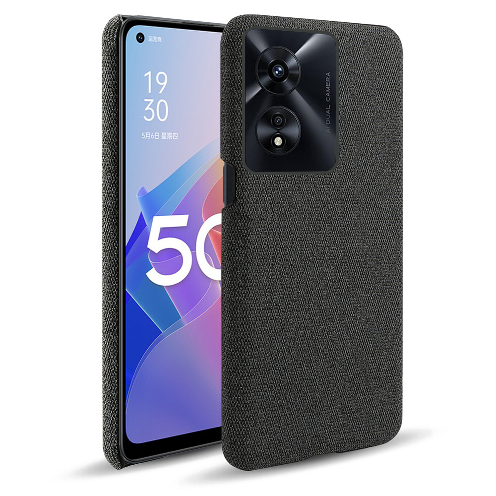 批发适用oppo a97 5g手机保护壳背壳oppo a97 5g纯色布纹手机套