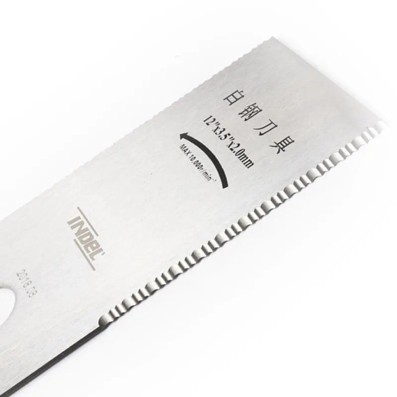 英德尔割草机刀片锯齿白钢刀片加厚打草机锯片方形一字刀金属刀