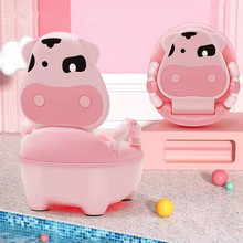 1Pcs Children's Toilet Baby Potty Urinal Cartoon Cows Design