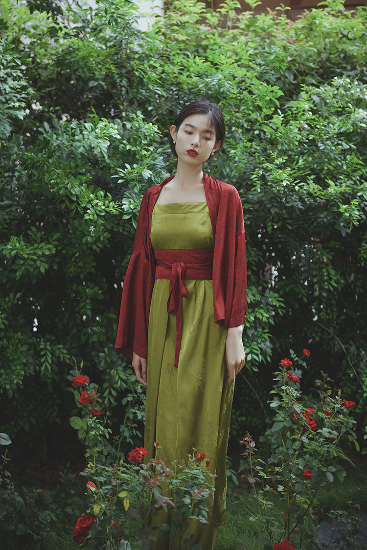 禾芒原创复古汉元素开衫薄款外搭中国风提花防晒空调衫外套21058