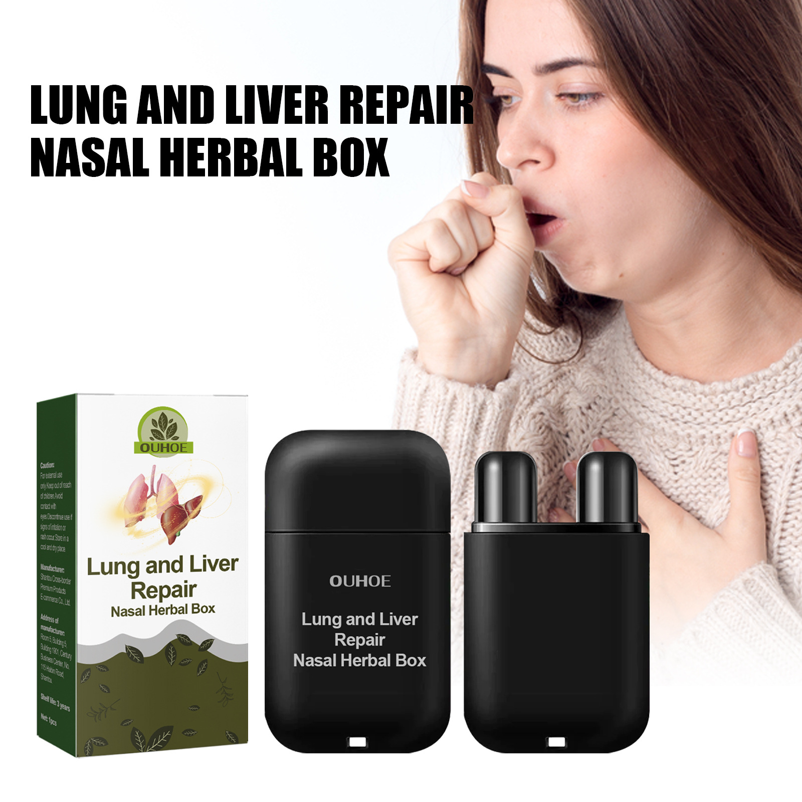 Ouhoe Nasal Inhaler Body Health Care Nasal Suction