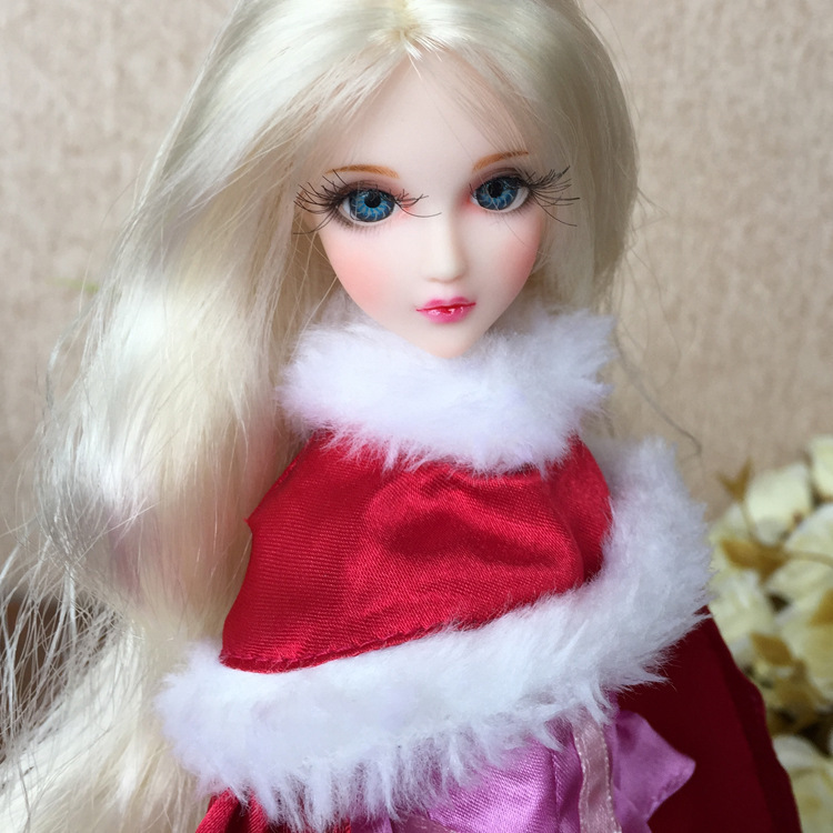 6分心怡娃娃 doll欣妍开眼改妆娃头手绘成品娃礼物柜台摆件芭芘