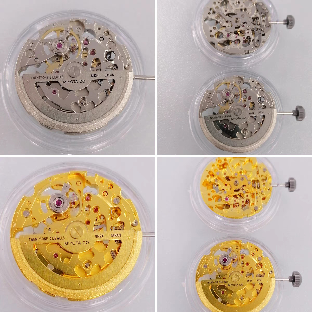 手表机芯8n24机芯三针镂空机芯手表机芯日本原装全新机芯白机金机