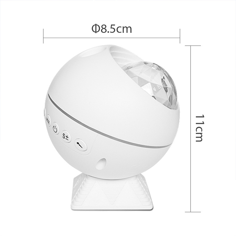 New Laser Starry Sky Projection Lamp Car Star Light Water Wave Lamp Colorful Voice Control Stage Lights Ambience Light