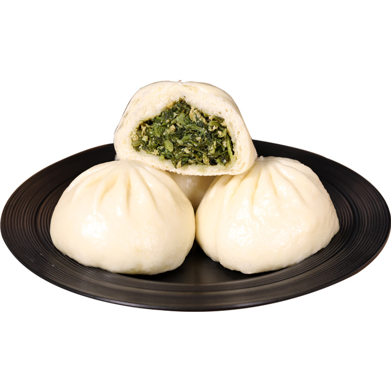 清真素菜包茴香苗鸡蛋速冻包子早餐包儿童营养速冻早餐面点满包邮