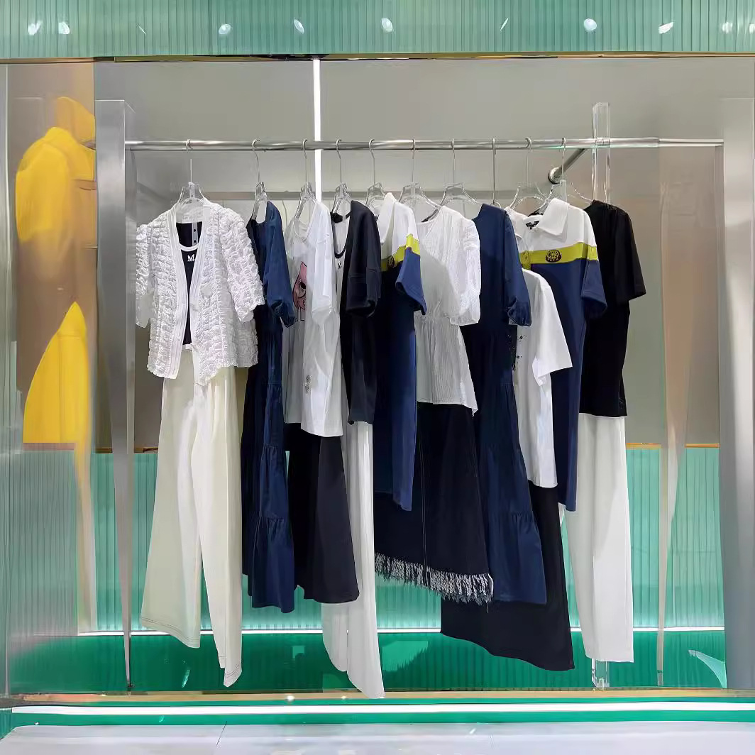 深圳南油夏季女装她图夏季撤柜品牌折扣连衣裙上衣杂款尾货批发