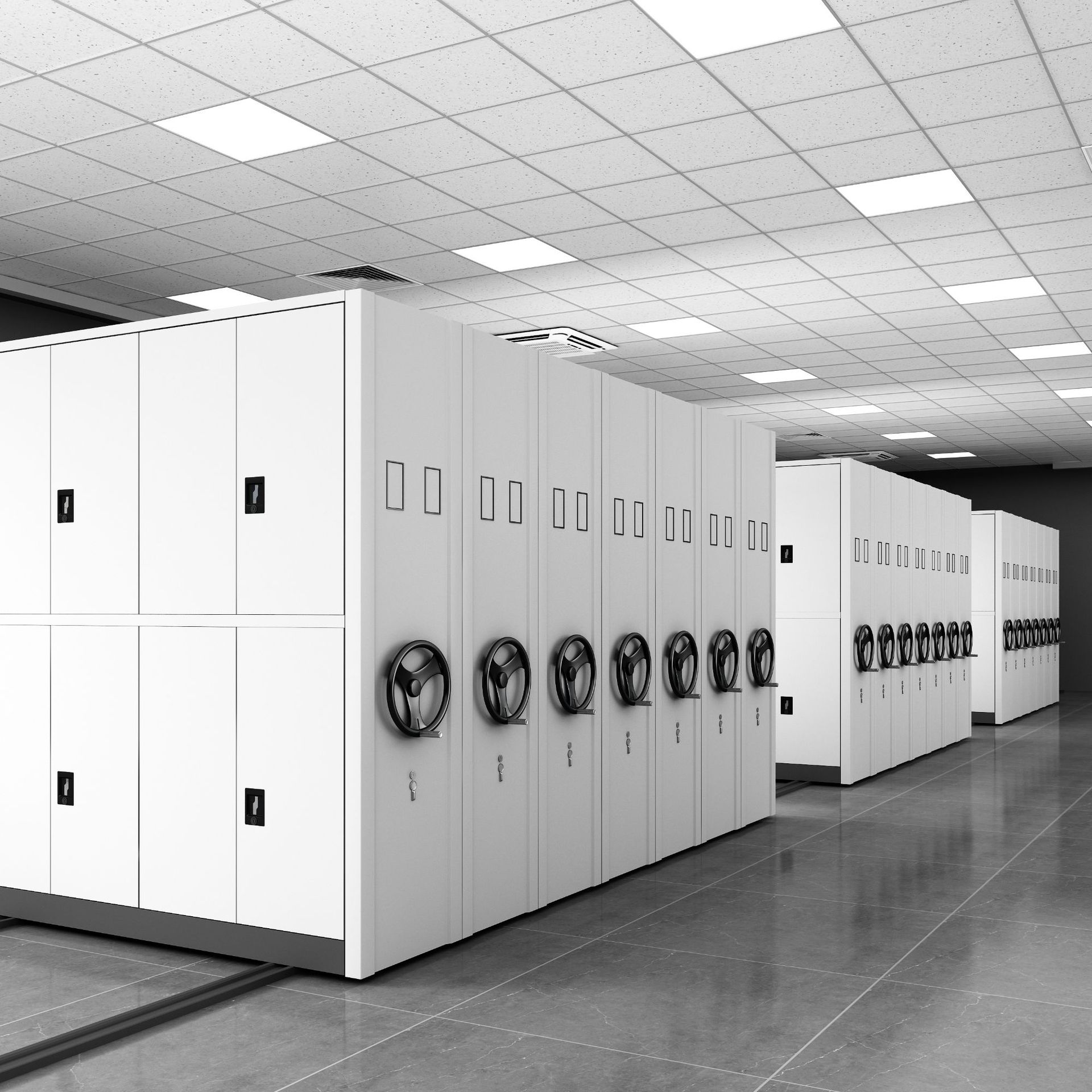 档案室密集架手摇移动档案柜智能电动轨道式密集柜文件资料档案架