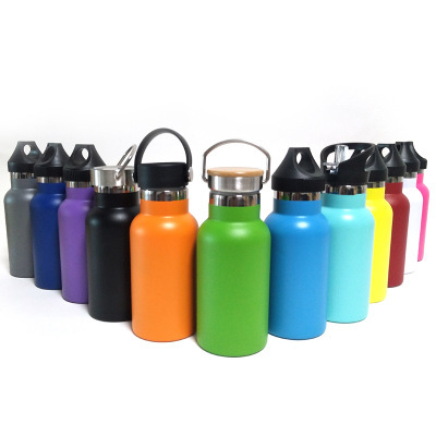 Picture Customizable Thermos Bottle Multiple Lids Optional Portable Insulated Stainless Steel Sports Water Bottle for Personal Use