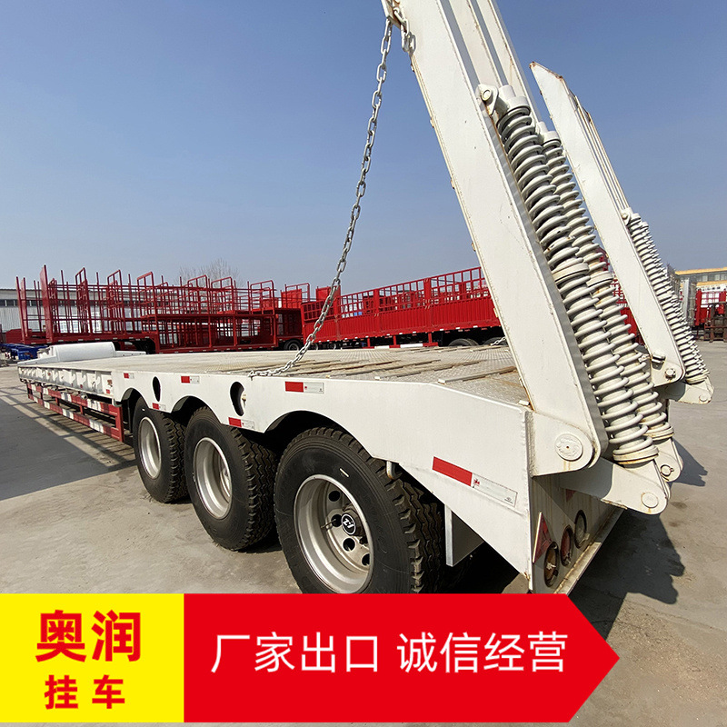 75米三线六轴低平板半挂车双节液压-阿里巴巴