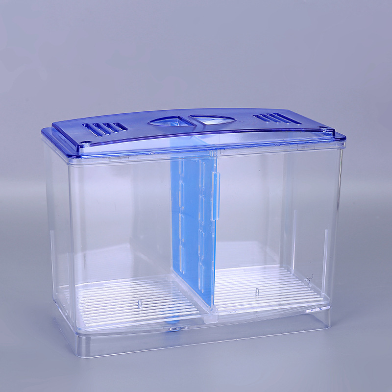 透明双层多功能幼鱼孵化盒斗鱼盒隔离网挂式孵化器隔离器一件代发