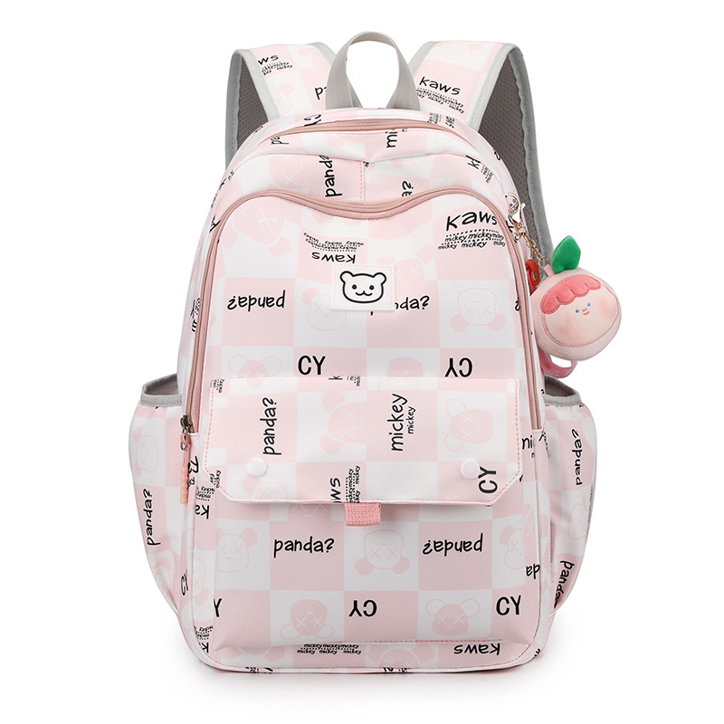 2023 New Printed Cartoon Princess Schoolbag Primary School Student Backpack for Girls Lightweight Spine-Protective Burden Alleviation Backpack