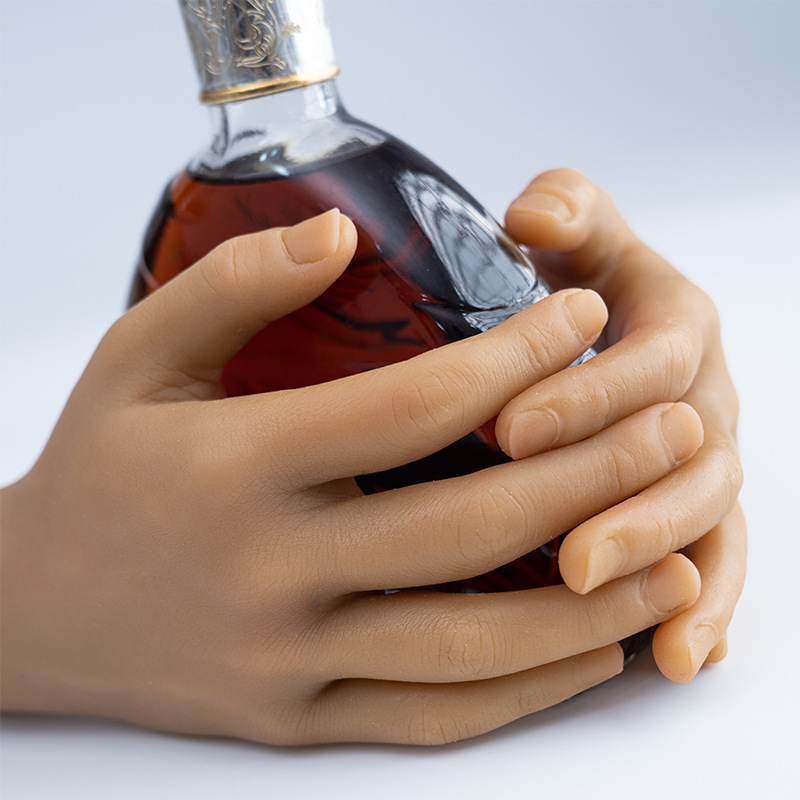 真人倒模手模型仿真硅胶手模医疗绘画假手拍摄展示道具男手模s8