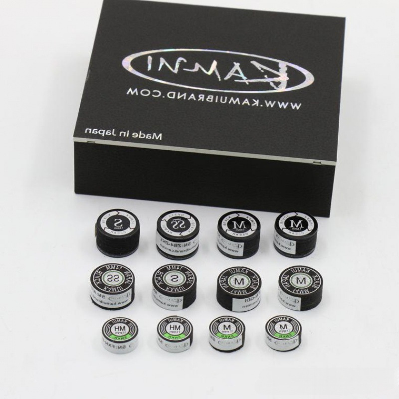 日本原产黑卡姆皮头kamui英式台球杆斯诺克球杆头11mm 花式14