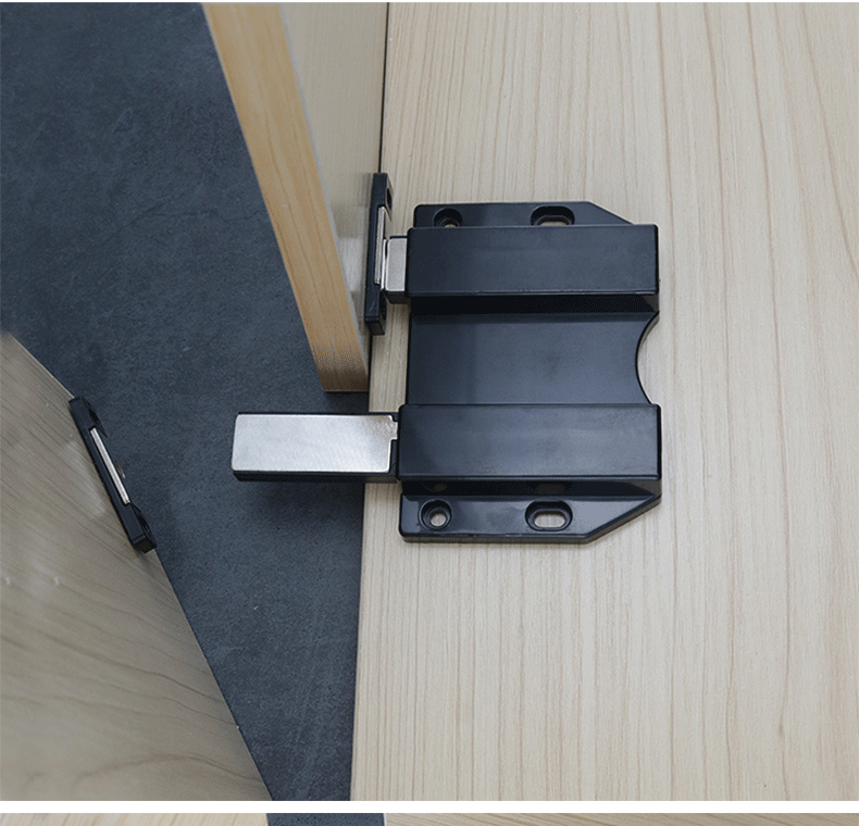 衣橱柜门反弹器 免拉手按压式磁吸 弹簧开门器单双门大力自弹器