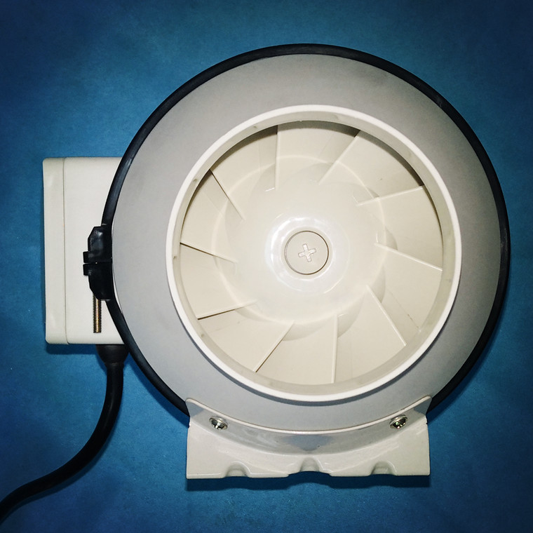 4寸圆形管道风机艾灸排烟风机厨房卫生间浴室排风圆筒式抽风机