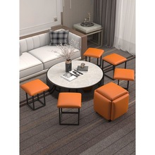 包邮多功能组合收纳凳简约五合一魔方凳小凳子家用客厅沙发网红凳
