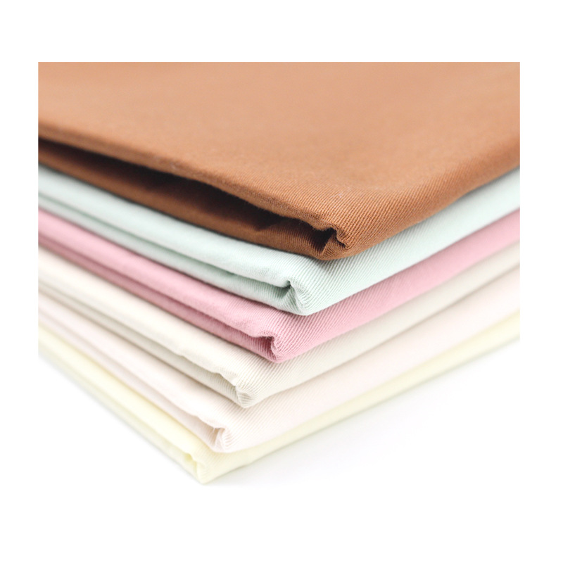 全棉高密细斜纹布砂洗 200g梭织水洗棉布 裤子童装夹克风衣面料