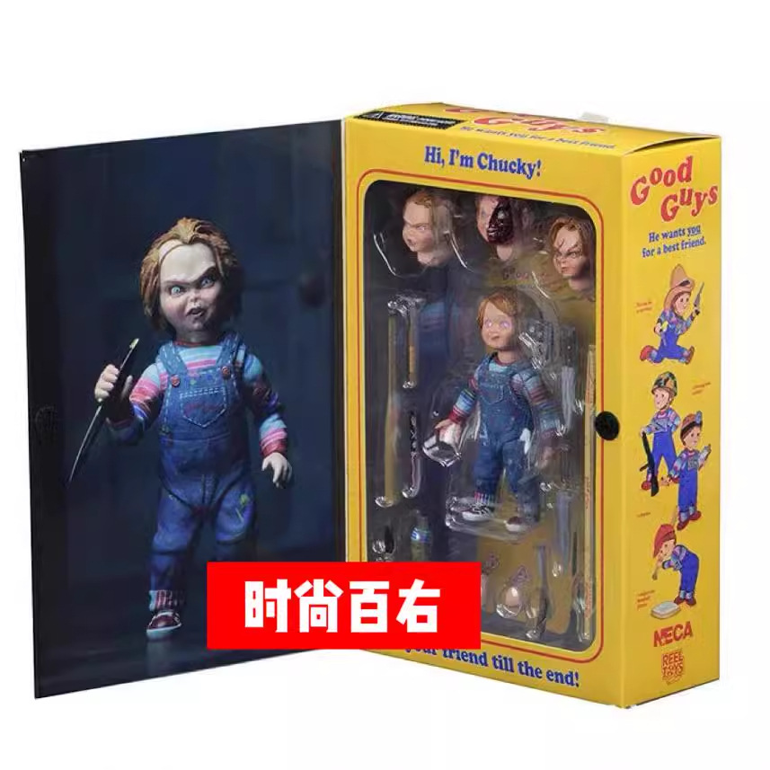 正版质量 neca 鬼娃恰吉 鬼娃回魂 chucky cu l豪华版超可动人