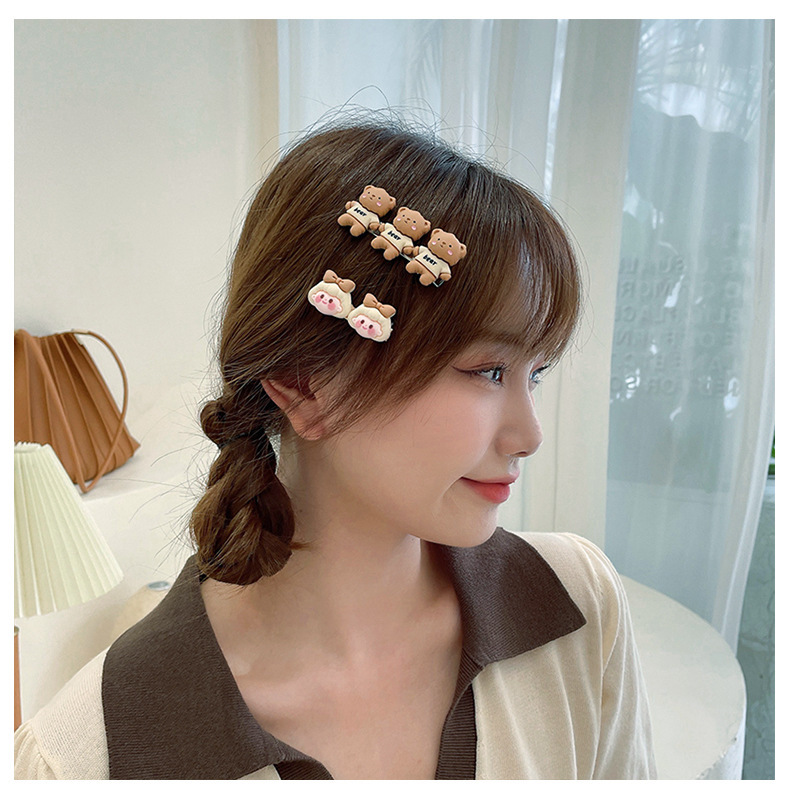 少女心卡通发夹 趣味刘海夹侧边发卡 甜美百搭儿童发饰头饰女