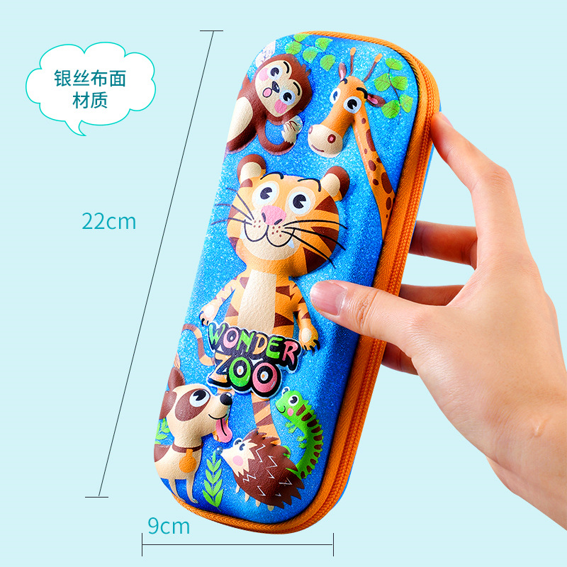 Wholesale Elementary School Student Learning Tools Dinosaur Stationery Pencil Case Boys and Girls Multifunctional Cartoon Cute Creative Pencil Case