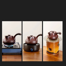 围炉煮茶家用室内套装烧烤装备陶壶炭炉可明火碳网红罐罐茶煮茶炉