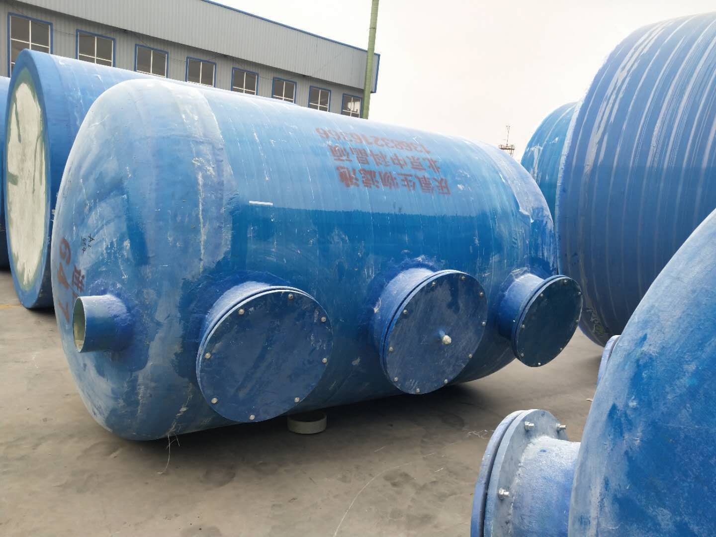 玻璃钢厌氧生物滤池无动力污水处理池厌氧滤罐可选pe材质