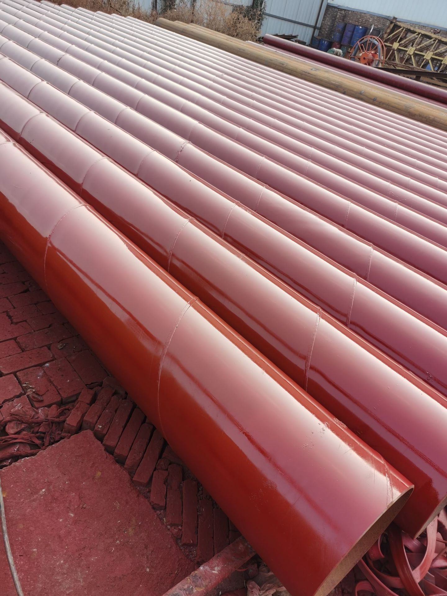 环氧铁红防锈钢管 防锈螺旋钢管 红漆防腐防锈无缝钢管-阿里巴巴