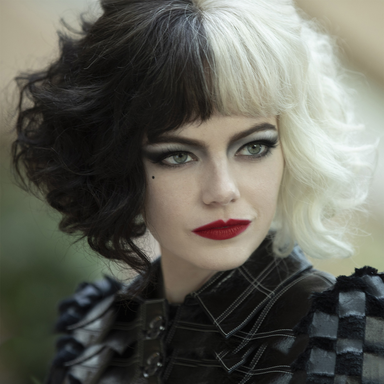 黑白魔女库伊拉 假发 万圣节假发cos 角色扮演cruella短卷发现货