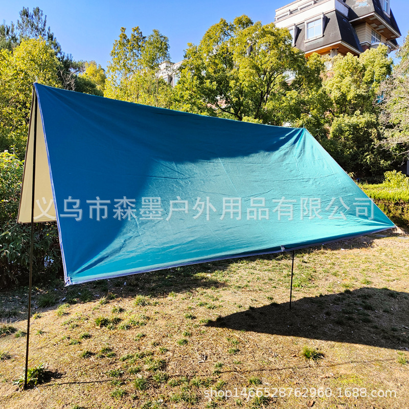 Outdoor Canopy Camping Camping Picnic Pergola Outdoor Multi-Person UV Protection Silver Pastebrushing Canopy Sunshade Tent