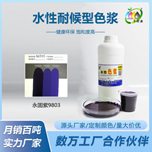 千彩源高浓缩紫色色浆涂料乳胶漆调色色浆永固紫9803