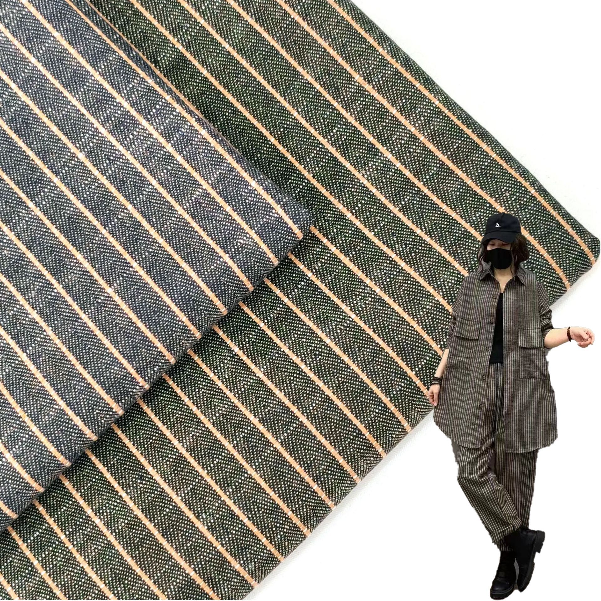 厂方直销 现货供应 人字纹竹节条 衬衫 衣裙 鞋帽 面料-阿里巴巴