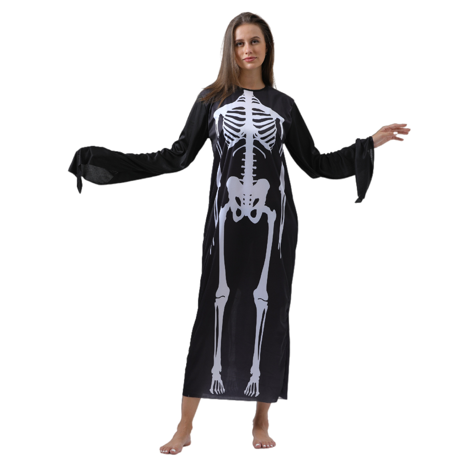 骷髅骨架服鬼衣 化妆舞会服饰万圣节服装 衣服 成人 儿童