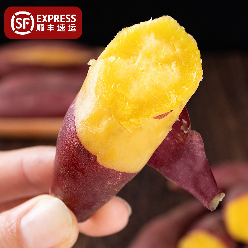 临安天目山小香薯黄心板栗红薯新鲜农家自种迷你地瓜5斤顺丰包邮