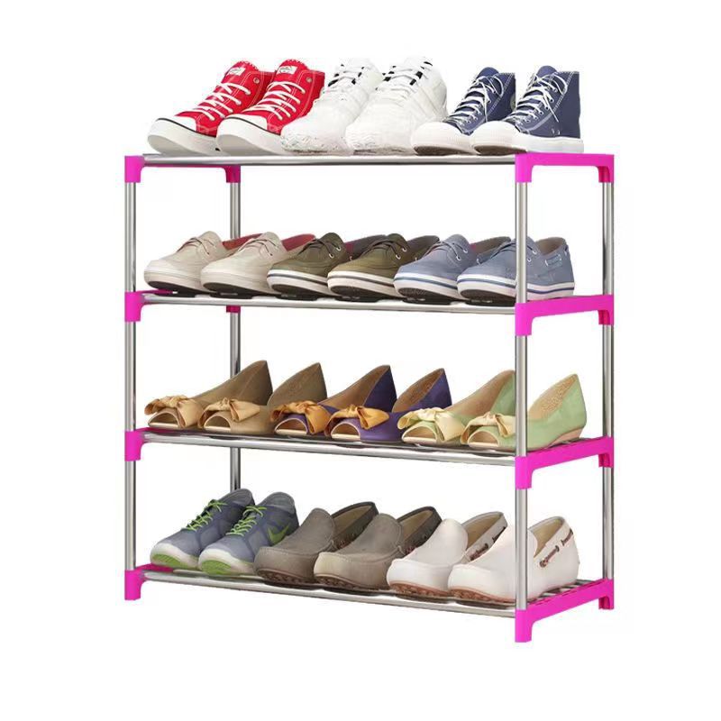 Factory Direct Sales Special Offer Large Capacity Simple Shoe Rack Home Storage Gadget Multi-Layer Assembled Shoe Cabinet Door Shoe Rack