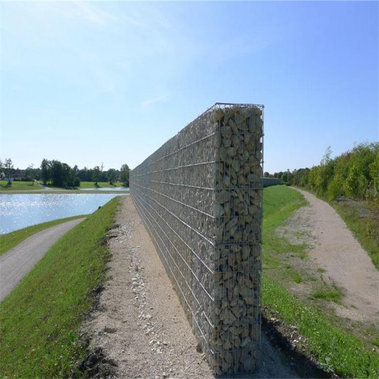 邦捷生态铅丝笼固堤防洪石笼网箱堤坝防护格宾网
