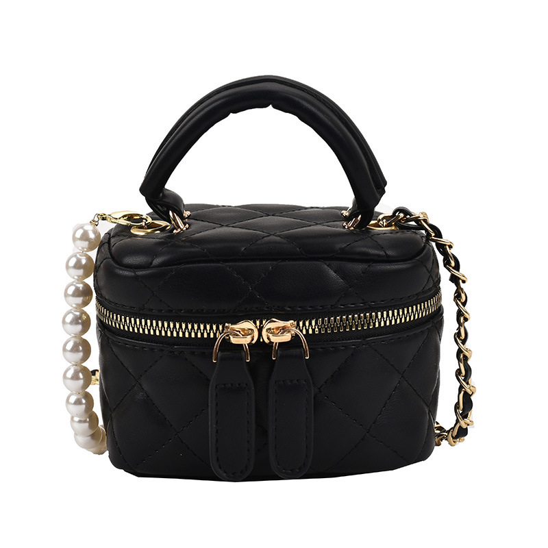 Pearl Box Bag 2023 New Fashion Mini Portable Ins Versatile Chain Lipstick Pack Diamond Crossbody Bag