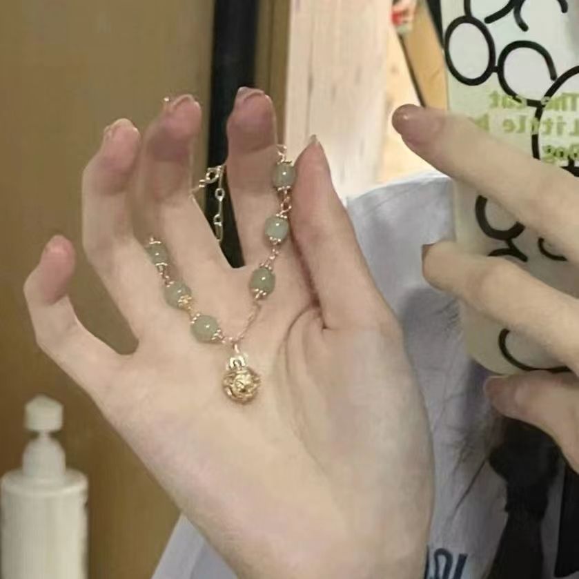 INS Xiaohongshu Special-Interest Design Girlfriends National Style Gold Silk Bell Pendant Girlfriends Bracelet Bracelet Special Gift