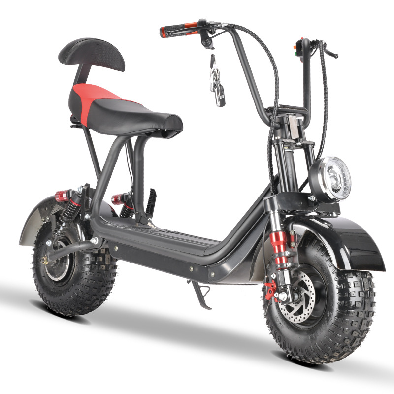 小哈雷折叠电动车48v 800w 迷你二轮电瓶车宽胎二轮女士代步车