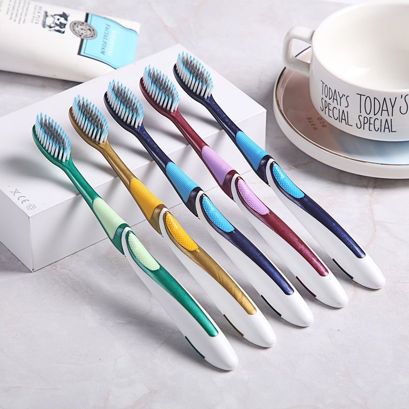 Soft-Bristle Toothbrush Independent Packaging Adult Home Use Toothbrush Removing Smoke Spot Tooth Stain Tooth Yellow Cleaning Whitening Bamboo Charcoal Toothbrush