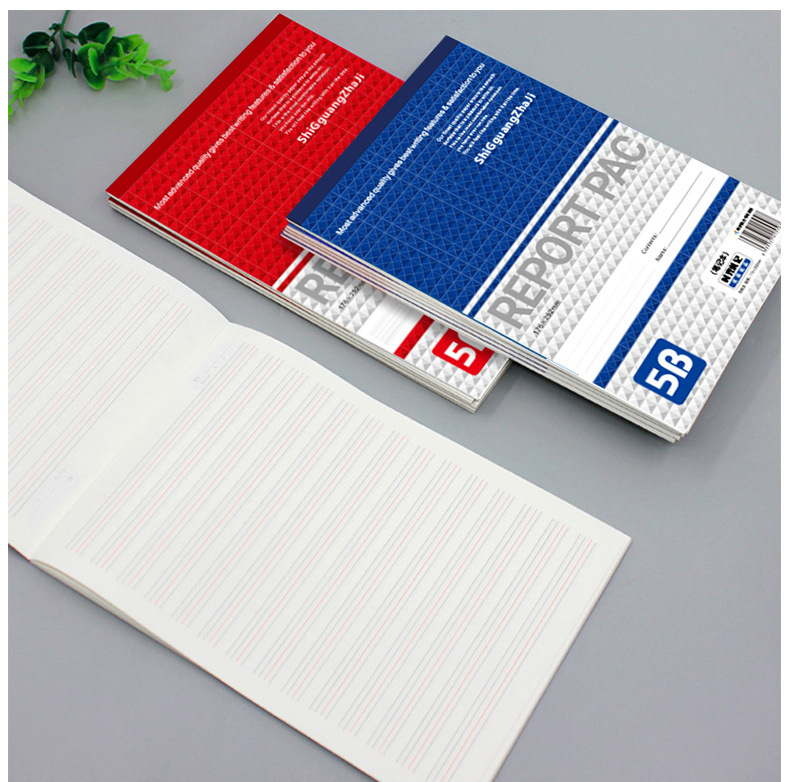 b5记事本加厚竖翻笔中小学生上翻作业英文作文演子稿纸拍纸