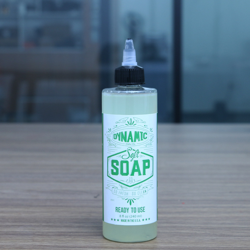 跨境纹身绿藻耗材 纹身色料辅助卫生清洁清洗240ml绿藻美妆工具