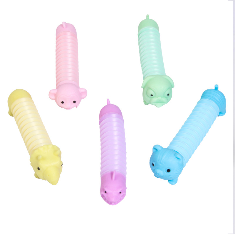 Amazon Hot Pop Tube Extension Tube Toy Stretch Small Animal Doll New Exotic Decompression Toy Wholesale