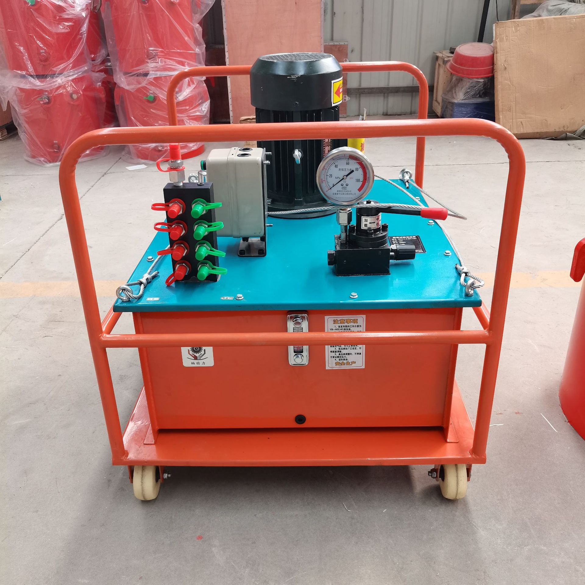 dbs电动液压泵站大流量220v大功率液压系统总成双回路大吨位油泵