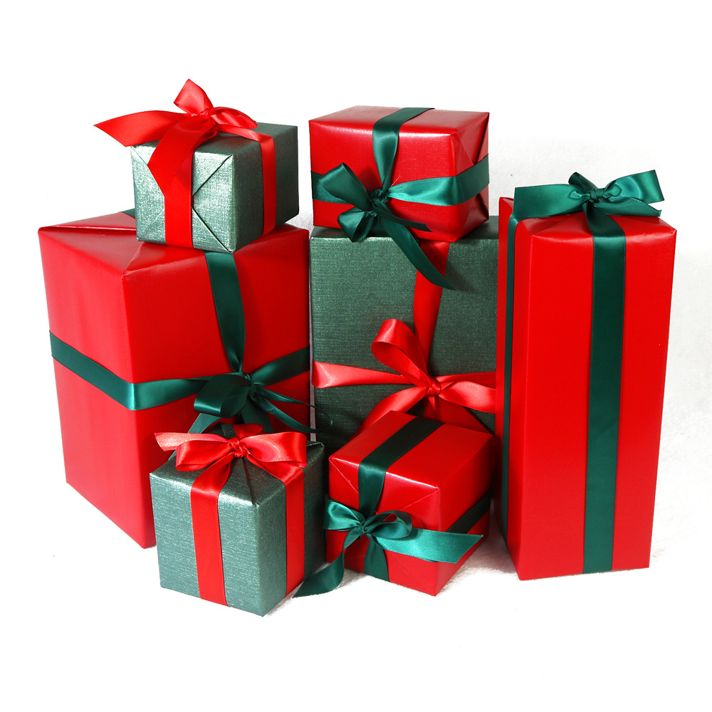 圣诞节日装饰用品礼物盒摆件橱窗场景布置美陈礼品成品礼盒堆头