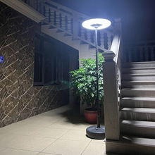 庭院大功率太阳能人体感应遥控定时天黑自动亮便装充电智能落地灯