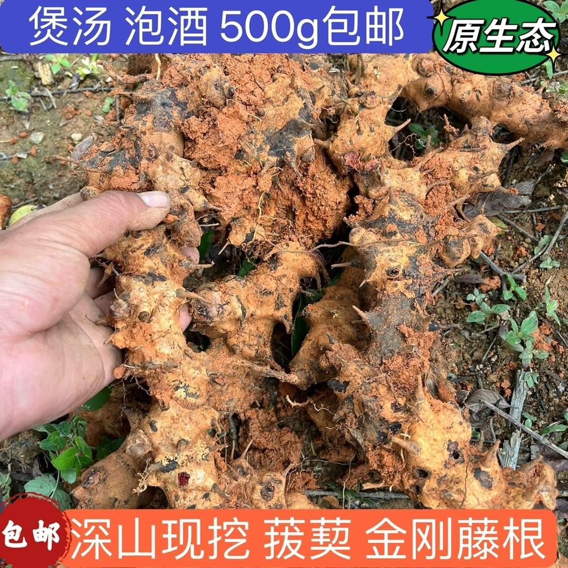 新鲜现挖菝葜根金刚藤根金刚刺铁菱角马甲头枝叶泡酒利湿材-阿里巴巴