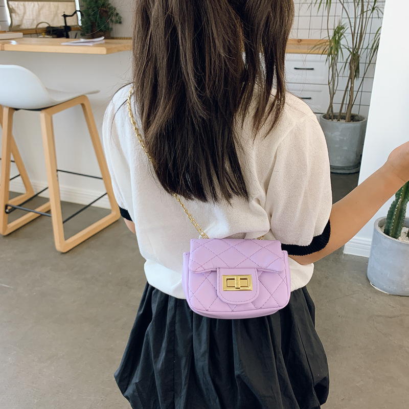 Children's Bag Little Girl Princess Fashion Messenger Bag Classic Style Cute Chain Accessories Shoulder Baby's Bag Small Bag