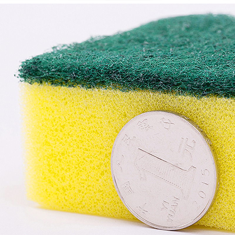 Four Seasons Lvkang Sponge Spong Mop High Density Effective Decontamination Household Kitchen Cleaning Dishcloth Scouring Pad