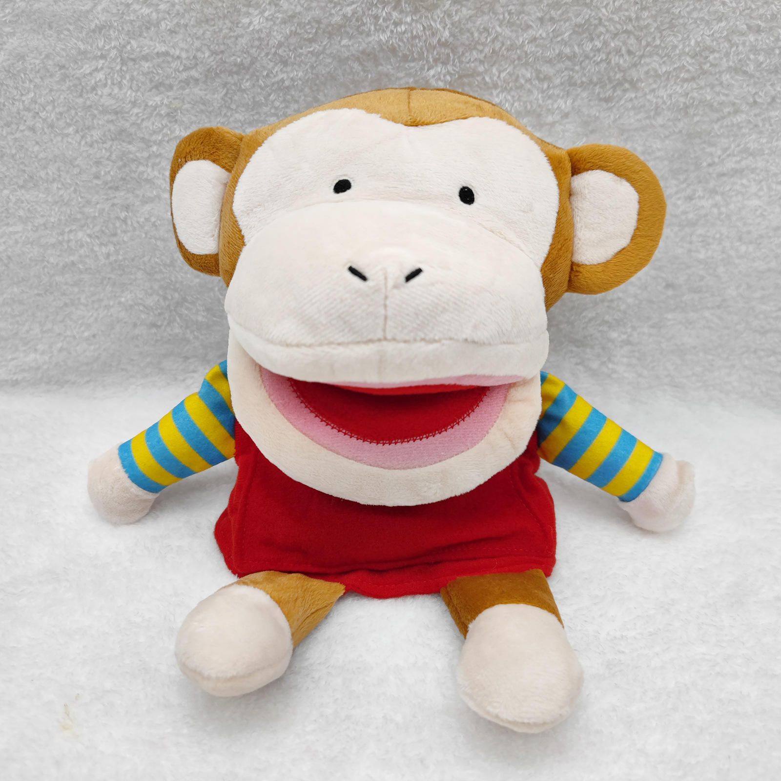 幼儿早教动物手偶亲子互动猴子儿童玩具宝宝安抚动物扮演安抚玩具