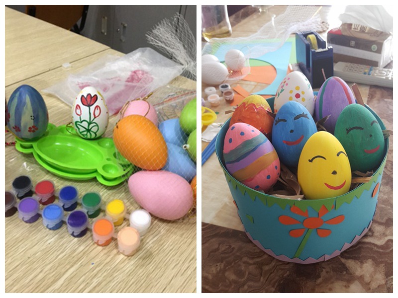 儿童彩绘彩蛋diy儿童手工玩具 复活节塑料鸡蛋壳幼儿园绘画材料